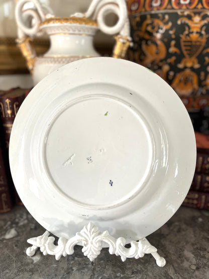 Live 09/15 Gorgeous Antique Ashworth / Vase And Table Pattern /Staffordshire Chinoiserie Plate With Swan