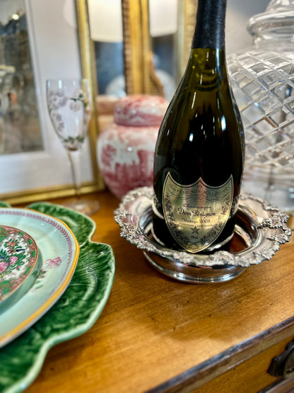 Antique English Silver Plated Magnum Champagne Coaster | Sheffield, c. 1895–1915