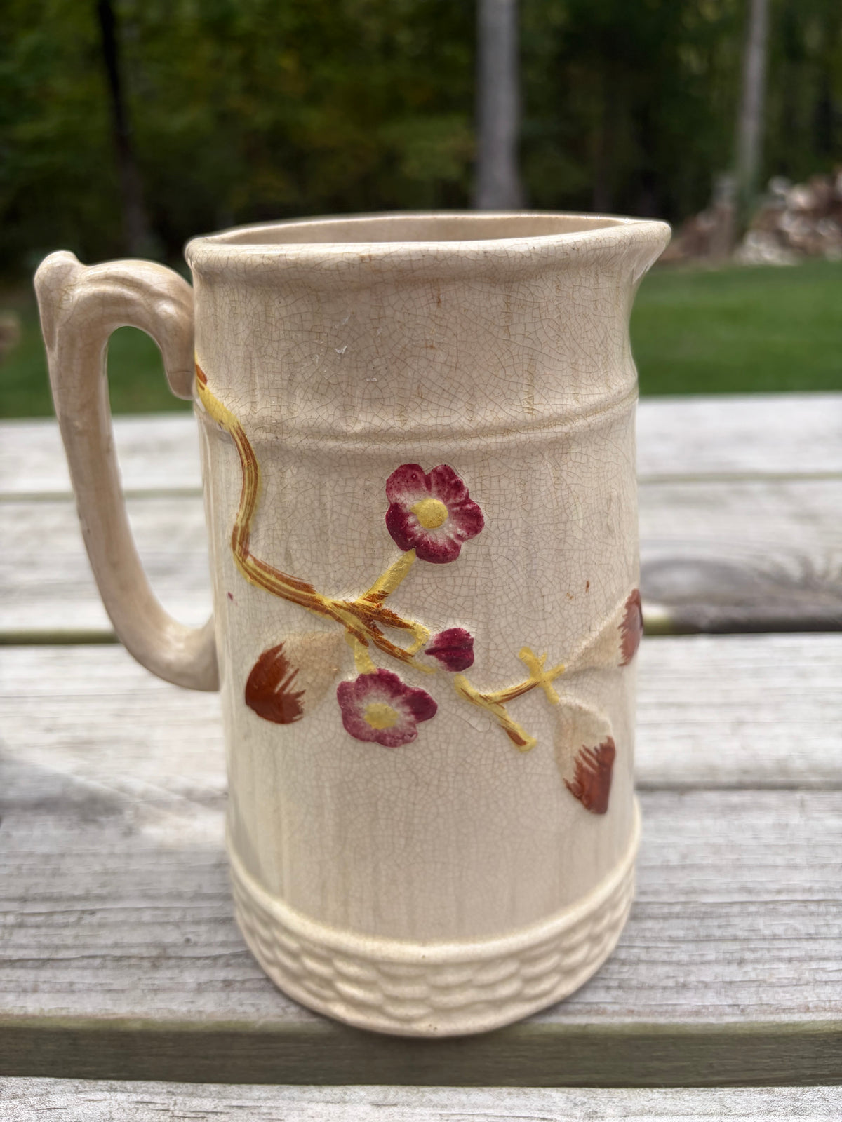 Antique Majolica pitcher!
