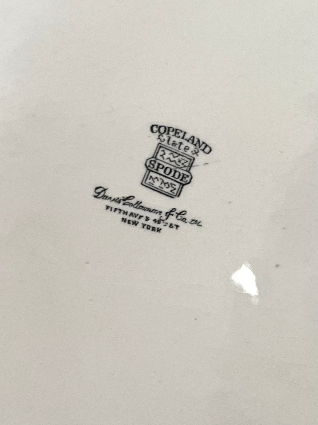 Live 06/15 Large Antique Copeland England Platter Bespoke Pattern For Davis Collamore 5th Avenue - Circa 1911-1920’s