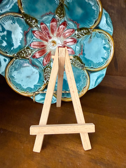 Darling 5” Mini Original Coastal Art on Wood Easel