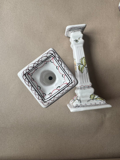 Hand-Painted Portuguese Candlesticks 🇵🇹10”