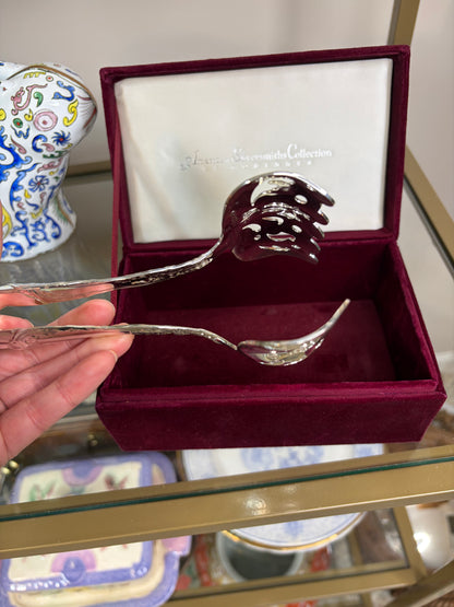 Lovely Godinger Reproduction Tiffany asparagus tongs!