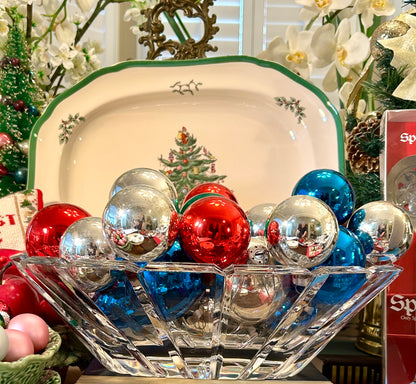 Massive, sparkling "Stenhammar" 
by Orreford  Sweden Crystal centerpiece Bowl