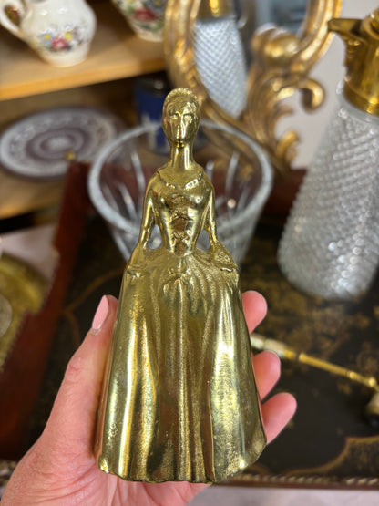 Beautiful Virginia Metalcrafters brass bell lady!