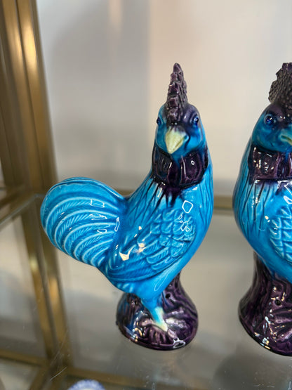 Beautiful export roosters pair! As is!