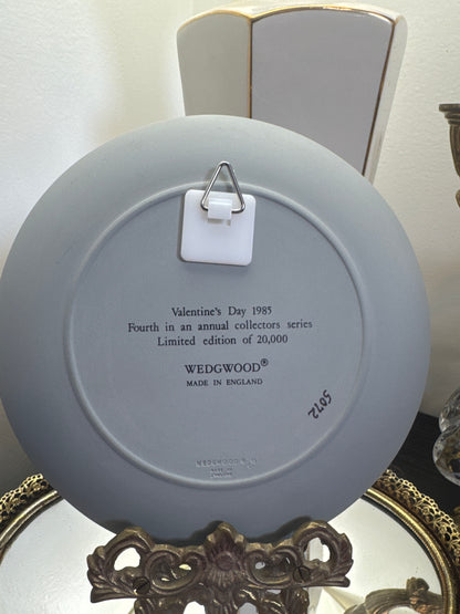 Wedgwood blue and pink  My Valentine plate 1985
