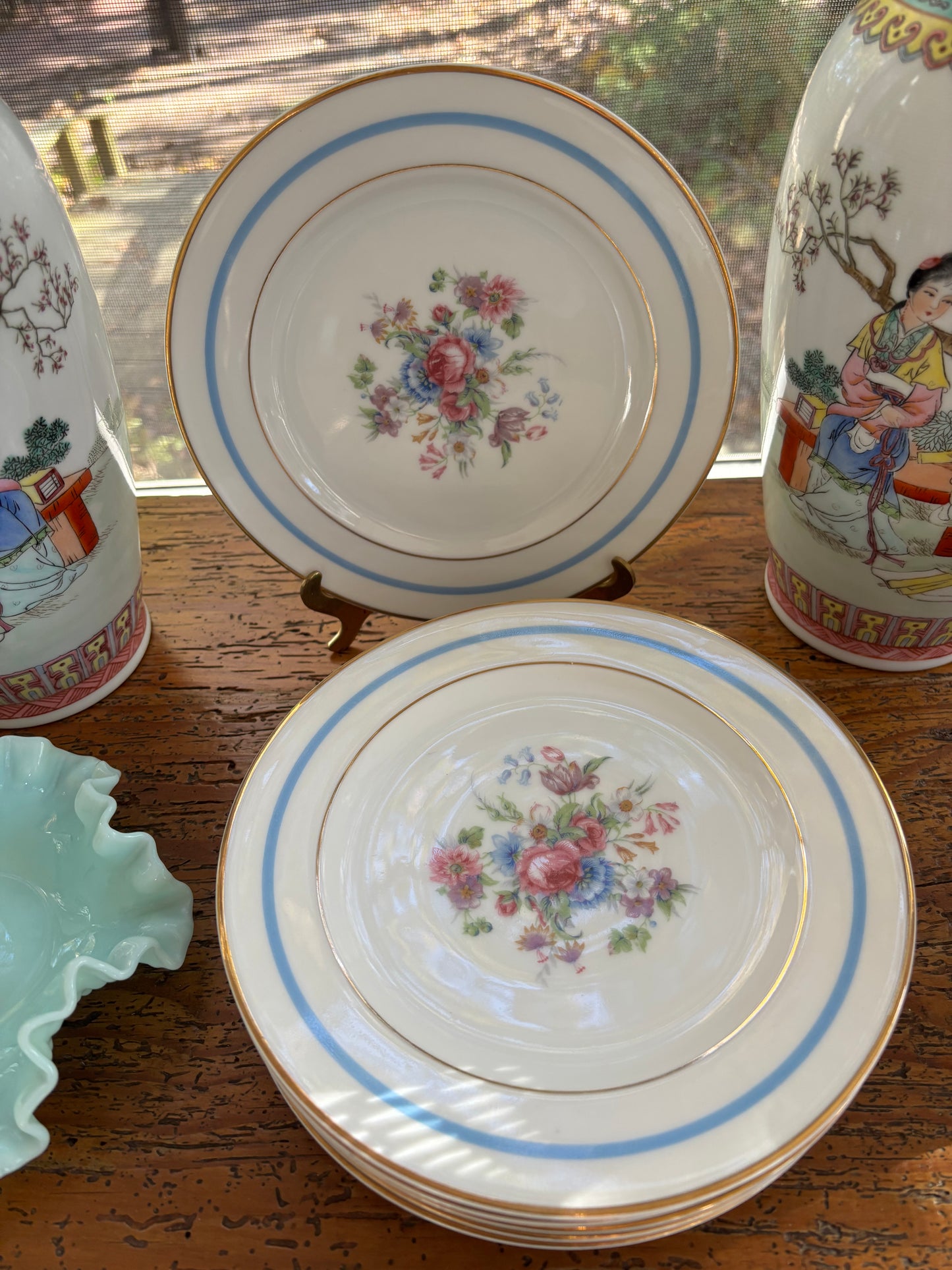 Charles Ahrenfeldt Limoges "La Nicoise" salad plates set of 6!