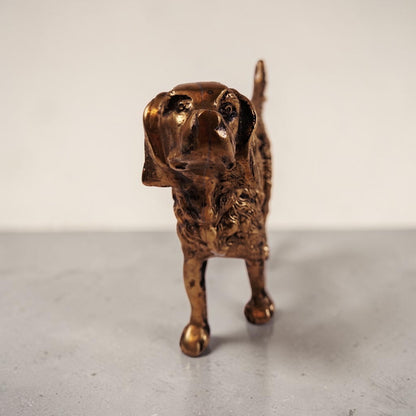Large Brass Irish Setter Statue, 10" in length, Just Gorgeous