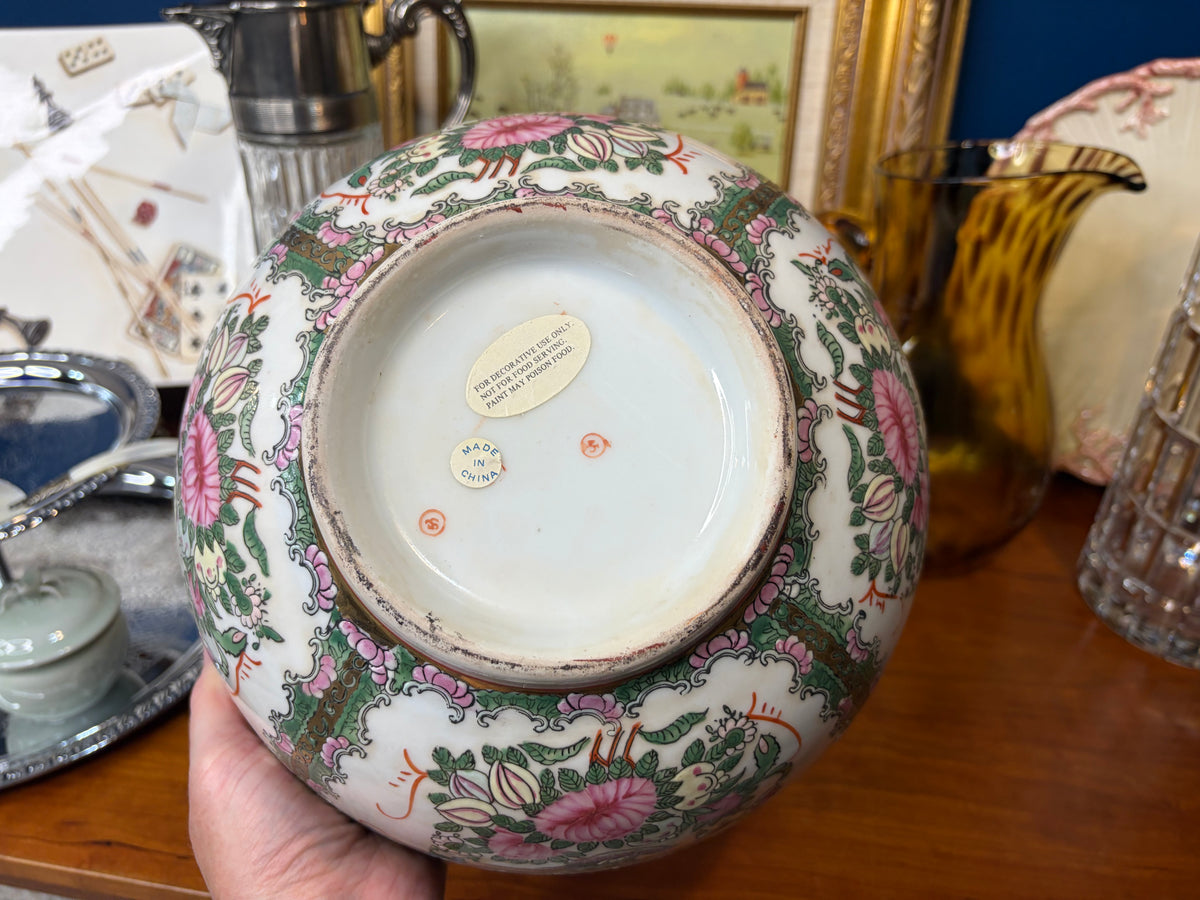 Vintage Rose Medallion 10” bowl!