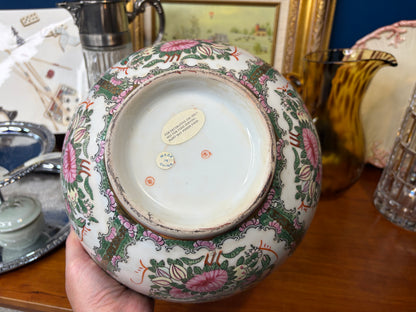 Vintage Rose Medallion 10” bowl!