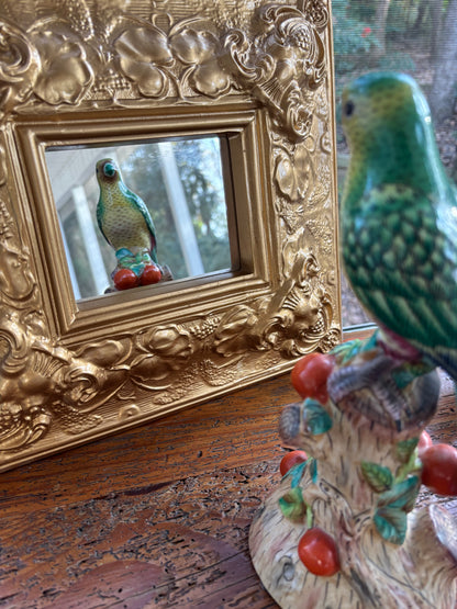 Andrea by Sadek parrot with flowers!