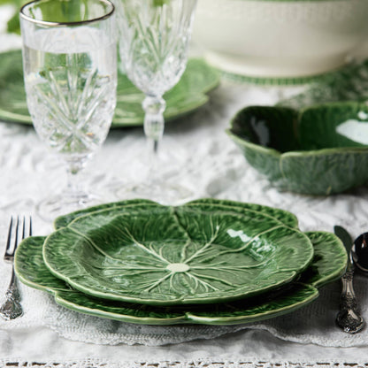 Green Cabbage Ceramic Dinner Plate | 11in