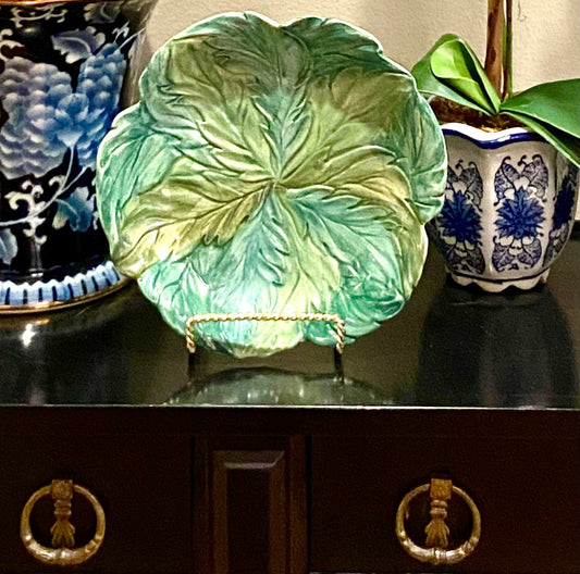 Vintage cabbage wear designer plate by Bassano of Italy