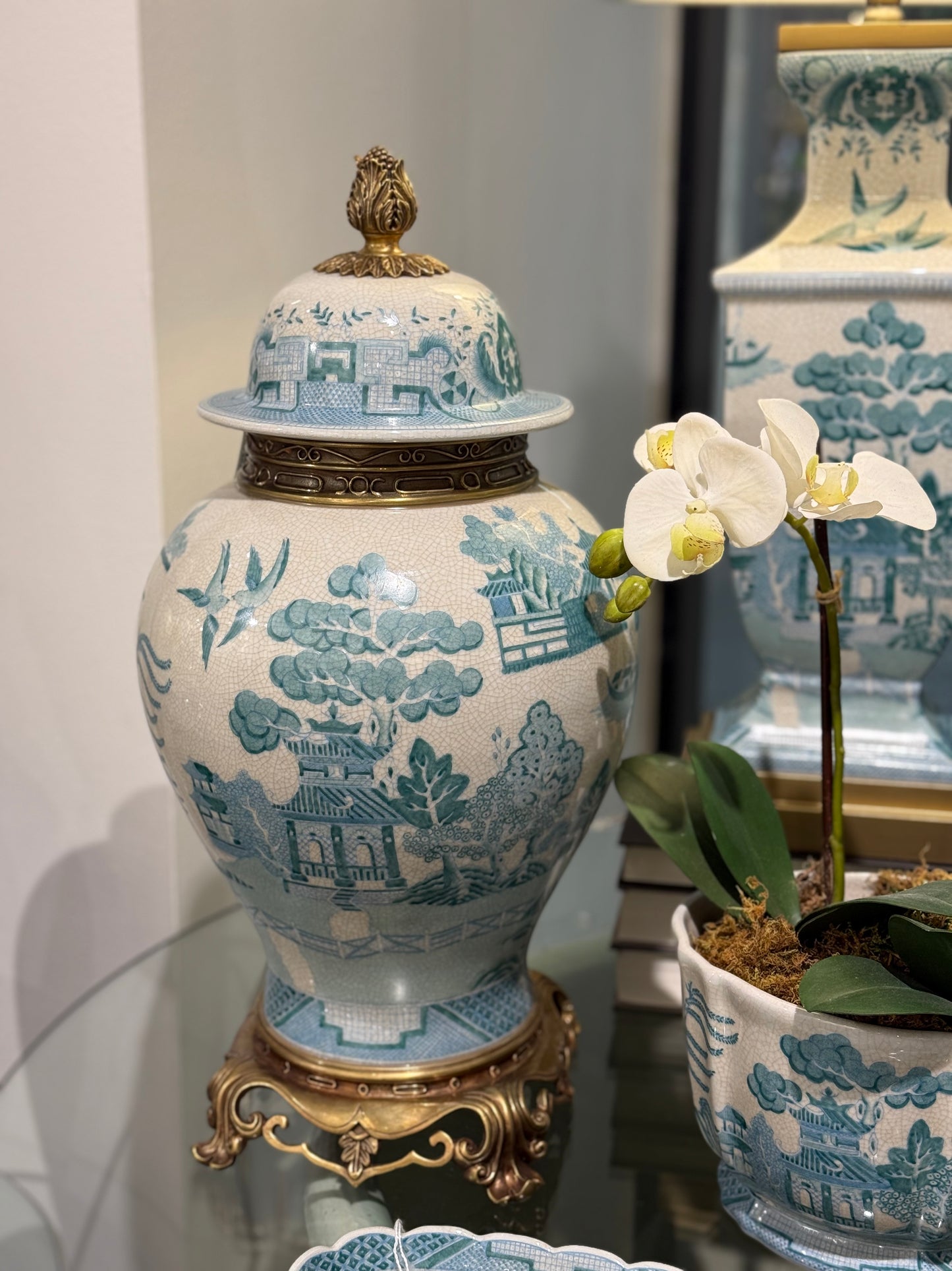 Danny's Fine Porcelain - Turquoise Willow Porcelain Collection (Sold Separately)