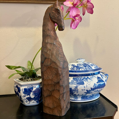 Statuesque horse bust statue centerpiece 16 in