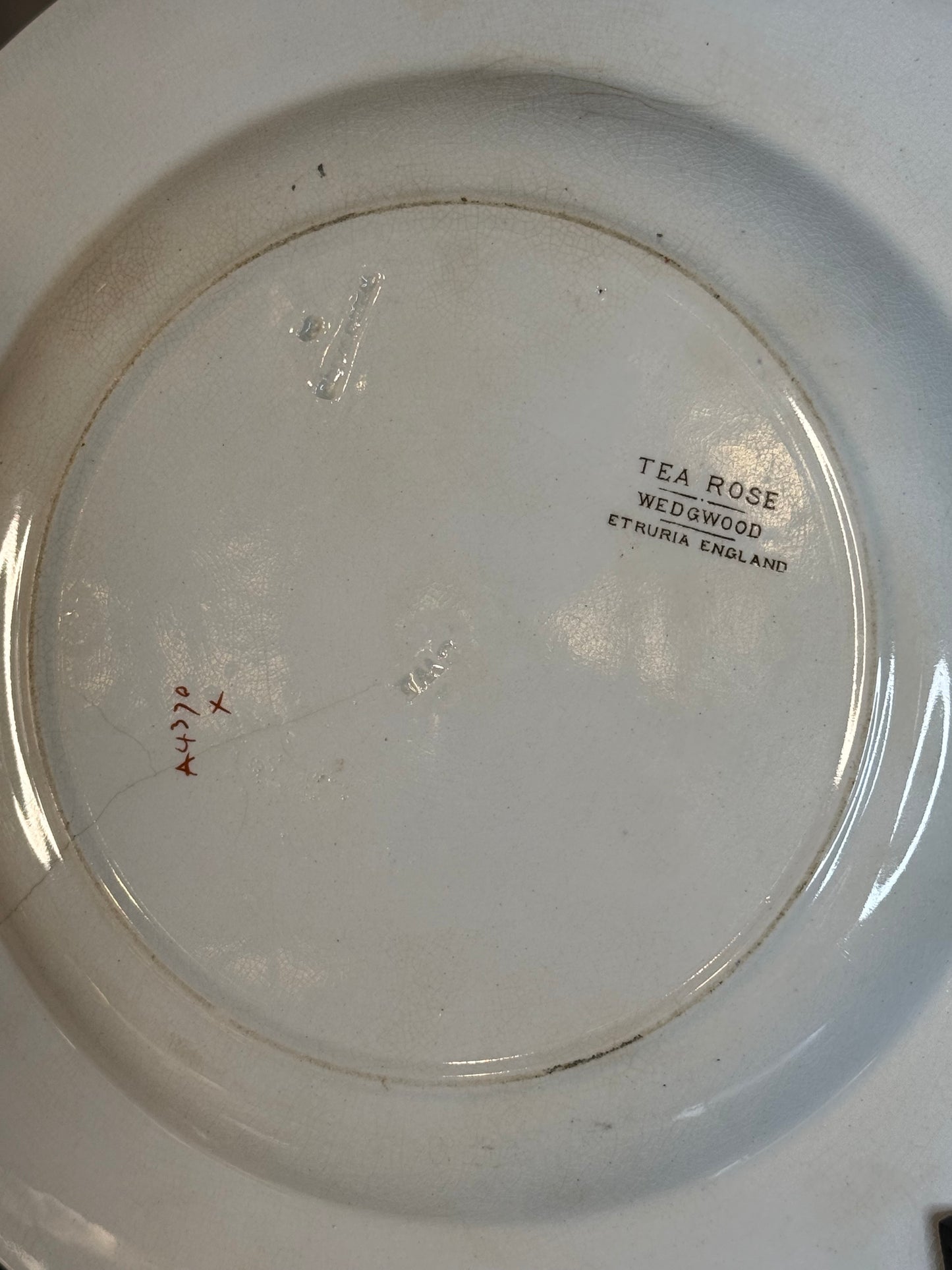 Antique 10”D Wedgwood Tea Rose Plate W/ Game Turkey Scene | Etruria England