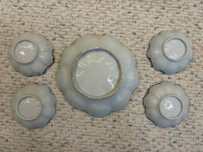Stunning antique Nippon berry bowls set!