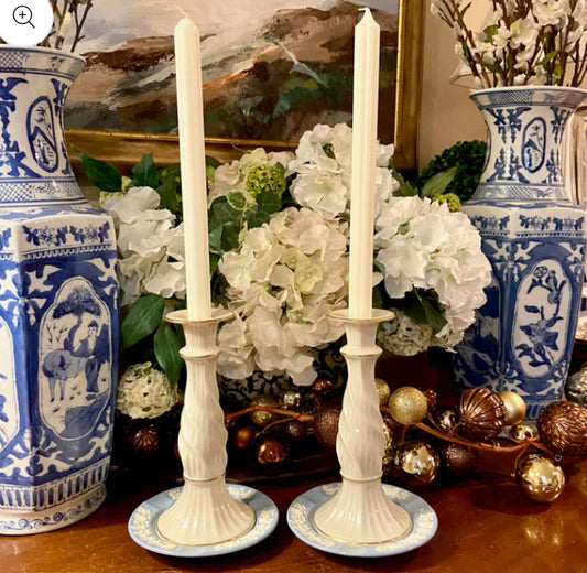 Lovely pair of vintage designer  Lenox Porcelain candle holders in Richmond