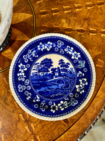 Antique Copeland Spode Tower Blue 12.5” Chop Plate / Round Platter | July 1924