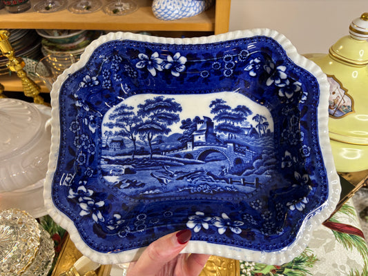 Beautiful Spode rectangular scenic dish!