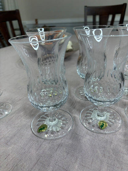 Stunning Waterford Presage Iced Tea/Water Glasses with original stickers! Set of 6!