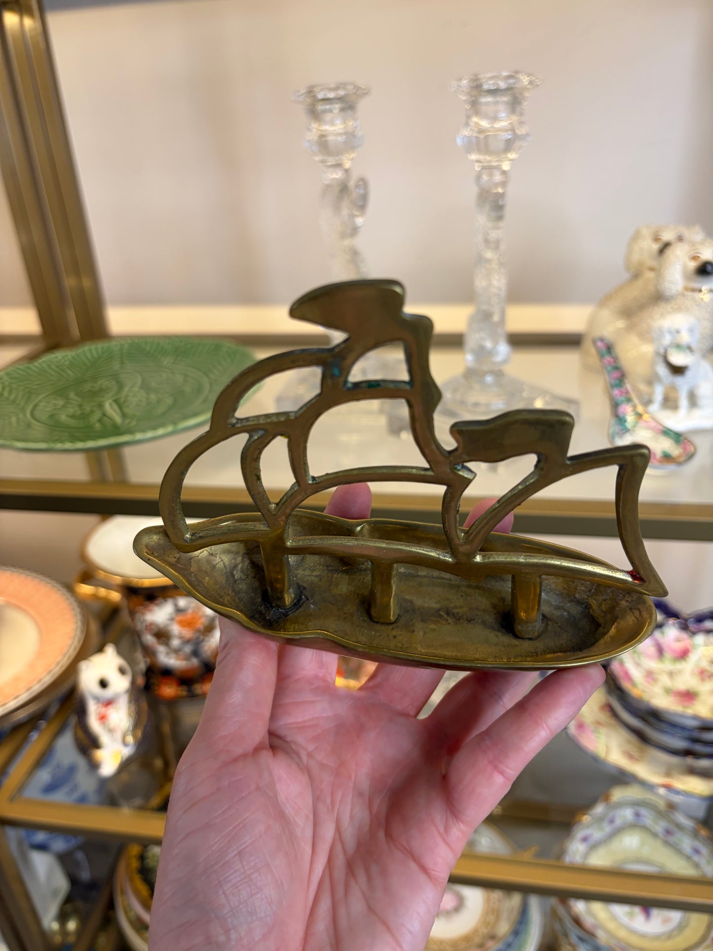 Sweetest brass sailing ship!