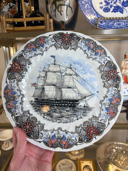 Churchill Currier and Ives Nautical Transferware plate!
