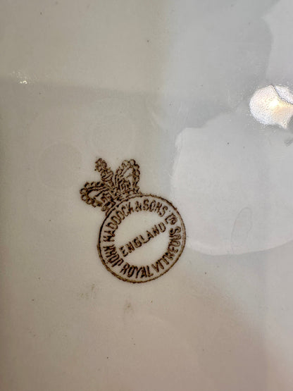 Antique John Maddock & Sons Ironstone Platter, c. 1896–1920