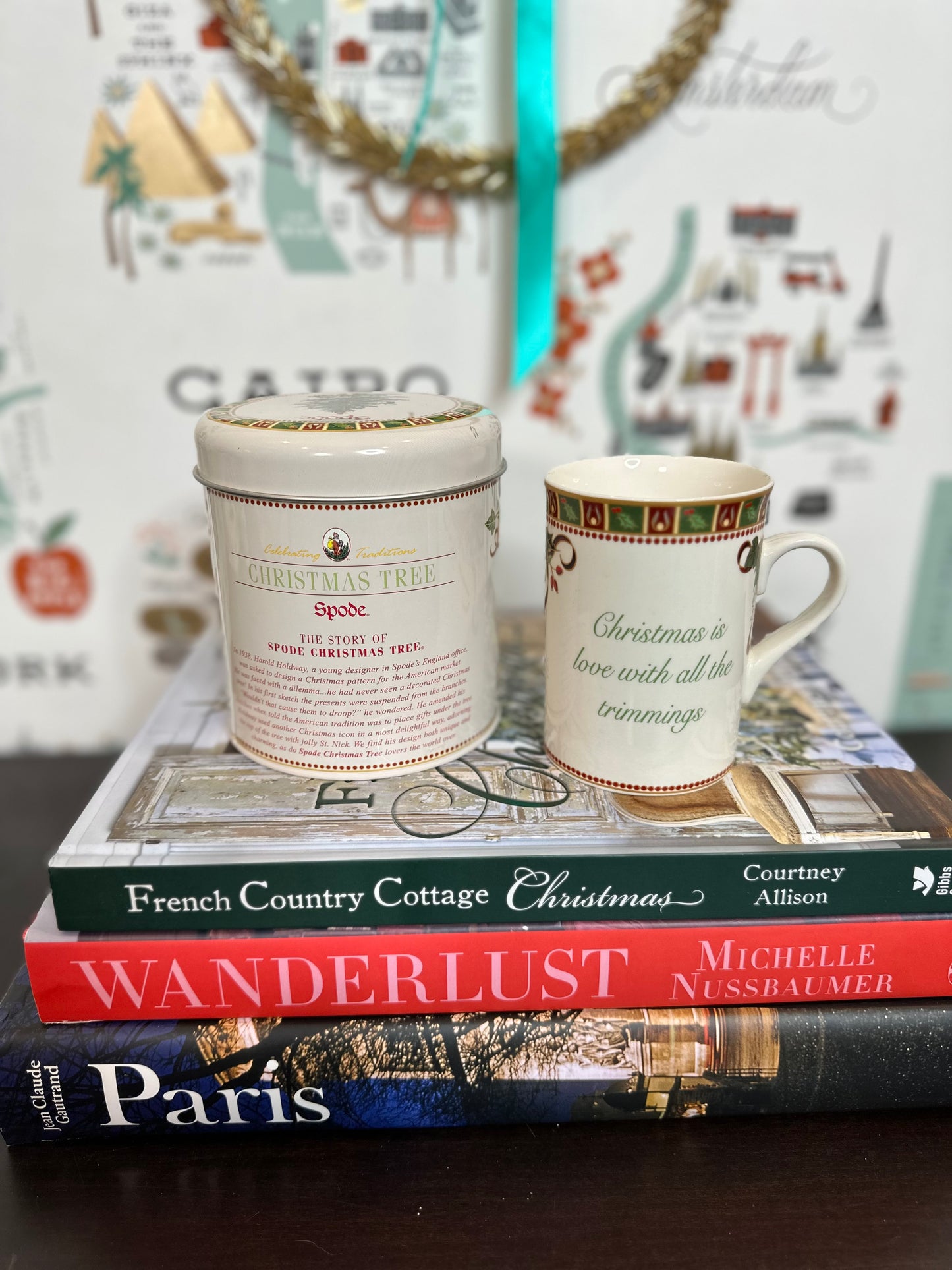 Spode Christmas Tree Sentiments Mug with Keepsake Gift Tin | “Christmas is Love with All the Trimmings”