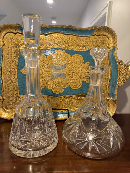 Live 12/2 Reserved - Vintage Signed Goebel Heavy Crystal Decanter