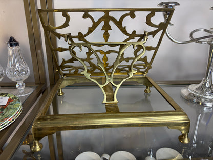 Lovely adjustable and foldable brass book stand!