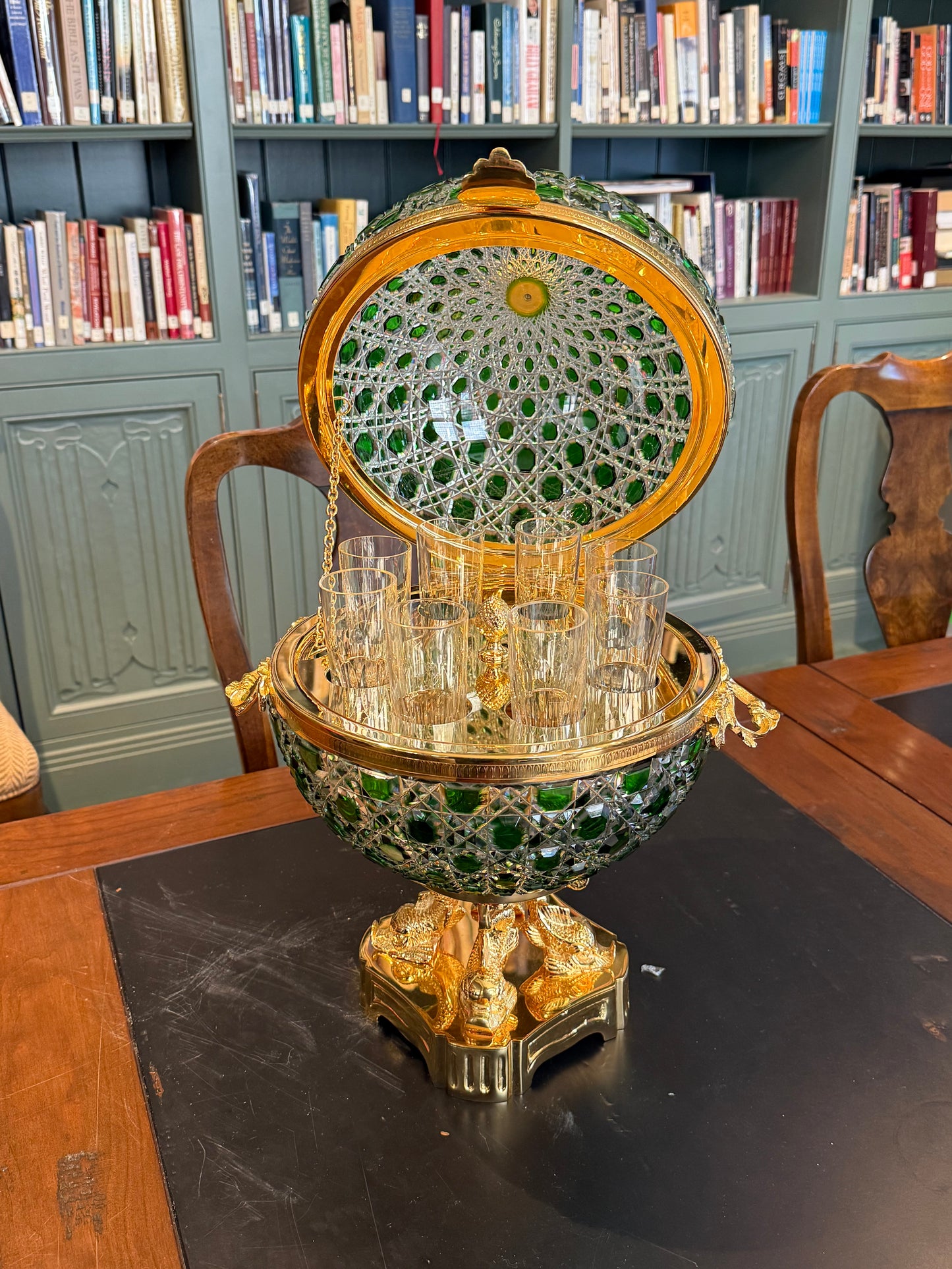 Rare 19.5” Cristal Benito French Crystal Vodka Service Set W/ Certificate of Authenticity & Appraisal | Charitable Offering