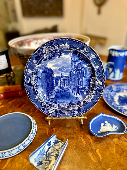 Antique Wedgwood Historical Blue Plates (c. 1899) – Boston & Albany – Sold Individually