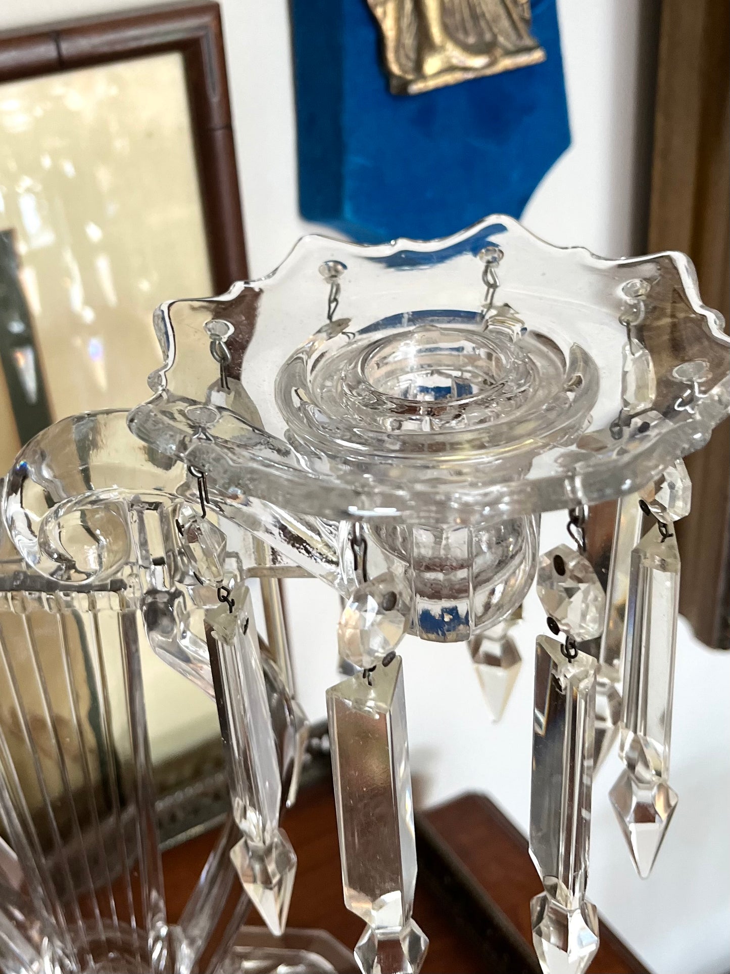 Extraordinary Cambridge Musical Lyre Shaped 2 Arm Candelabrum