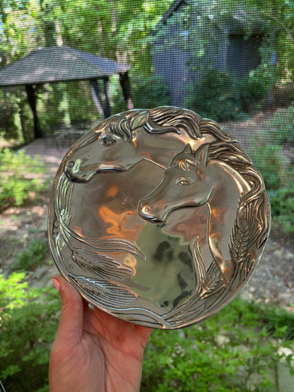 Lovely Arthur Court horse equestrian plate!