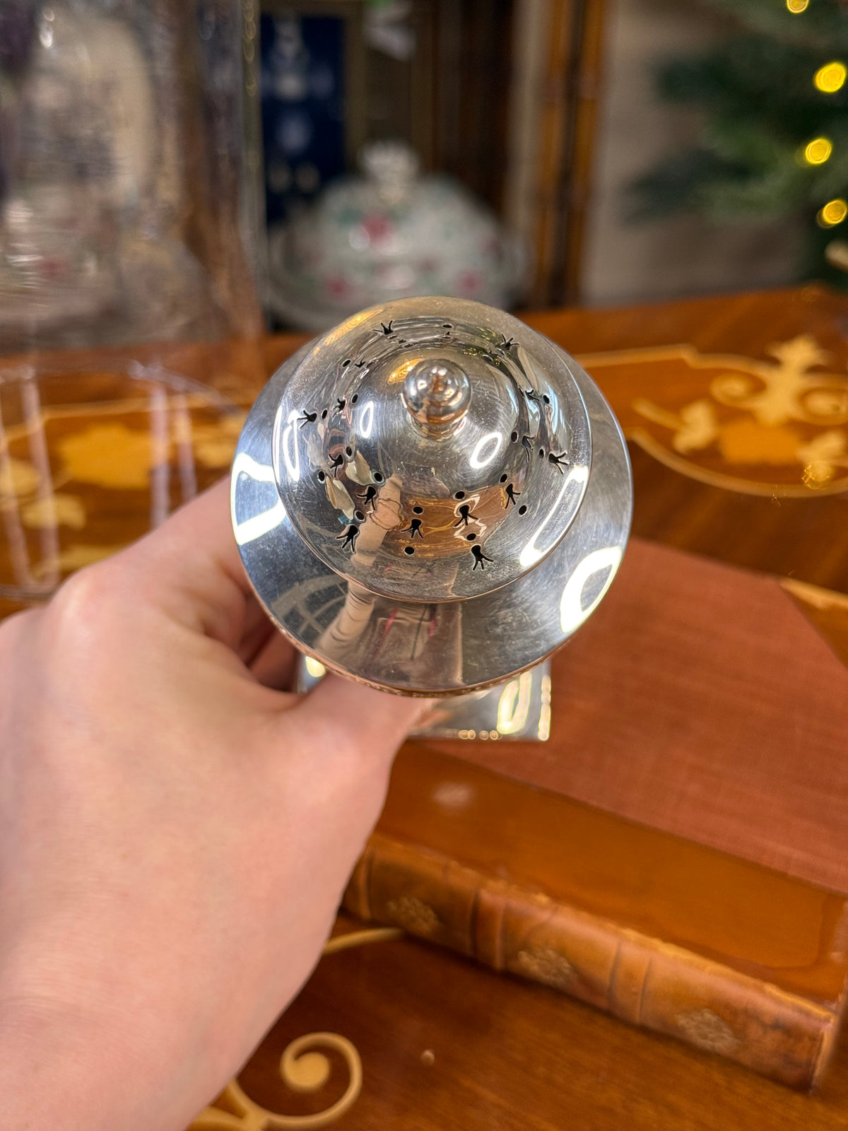 Antique Walker & Hall Sterling Silver Sugar Caster | Sheffield 1923 | Garland Decoration | 7” H