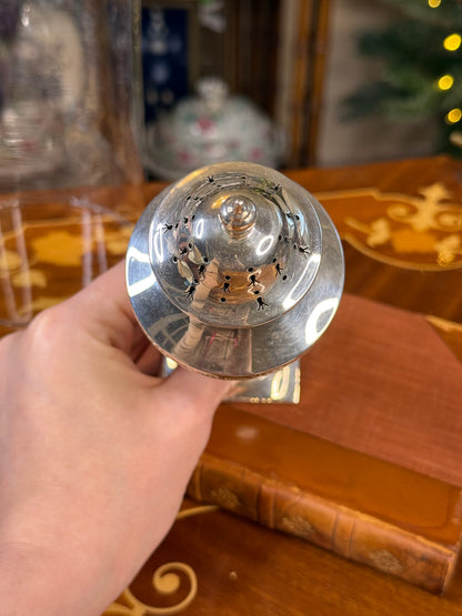 Antique Walker & Hall Sterling Silver Sugar Caster | Sheffield 1923 | Garland Decoration | 7” H