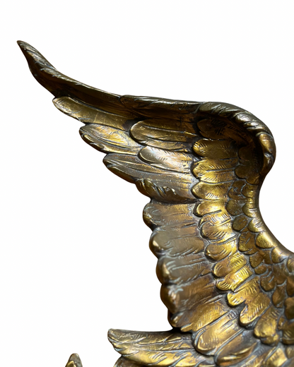 Grand Gilt Eagle Wall Sculpture/Architectural Element