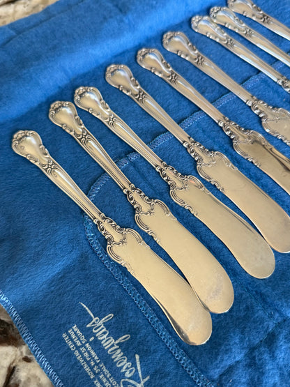 Gorham Unmonogrammed Chantilly Sterling Silver 75-Piece Flatware Set W/ Storage Box