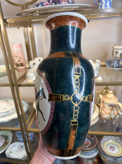 Equestrian style 12 1/4” vase!