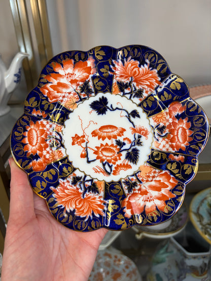 Beautiful antique Wileman The Foley Imari Scalloped plate!