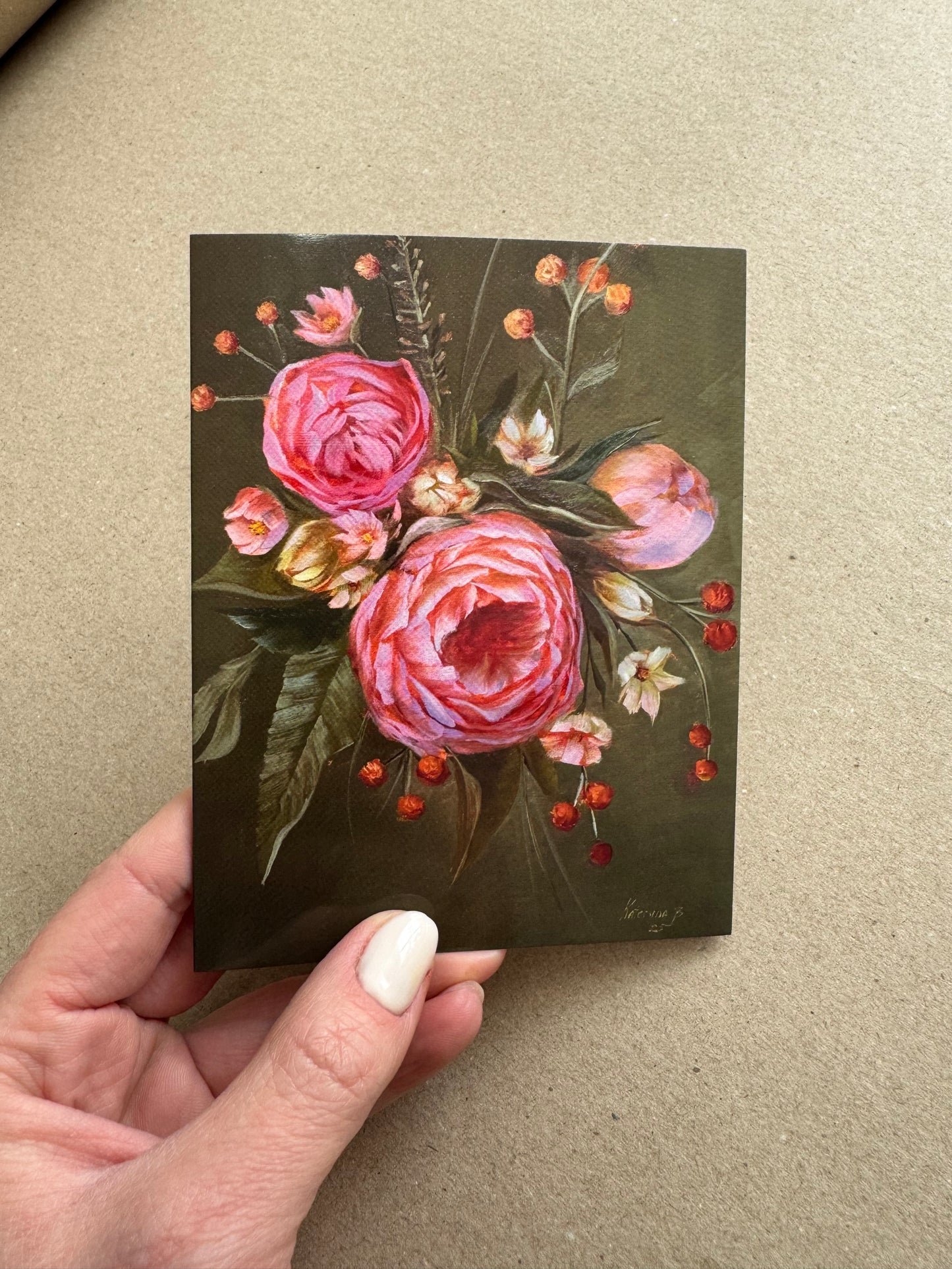 Set of 8 Notecards with original art print