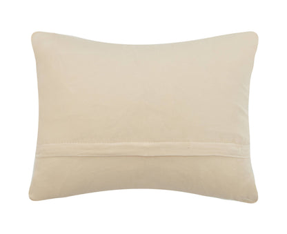 Bugle Crest Hooked Wool Accent Pillow | 14" × 18"