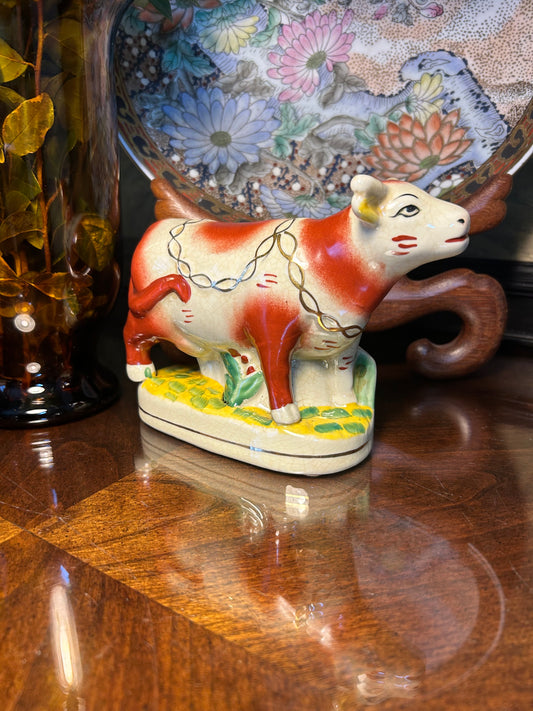 Staffordshire Reproduction Cow Figure