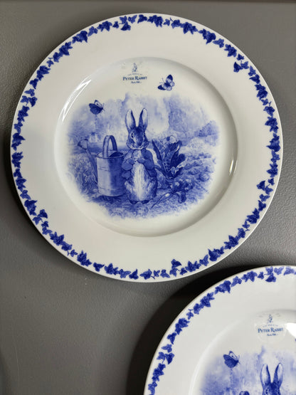 Peter Rabbit Blue and white dinner plate! Two available; sold separately!