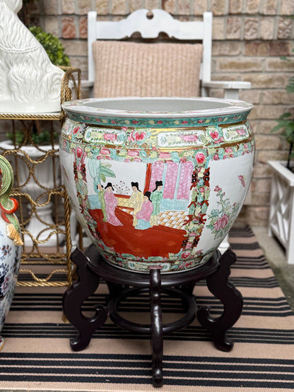 XLarge Famille Fish Bowl Planter - 18.5”D, a whopping 17” Tall,