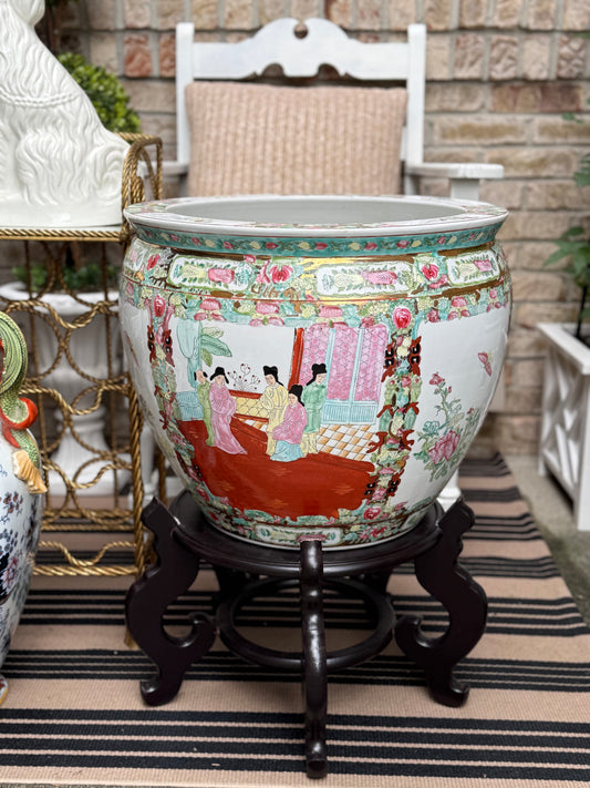 XLarge Famille Fish Bowl Planter - 18.5”D, a whopping 17” Tall,