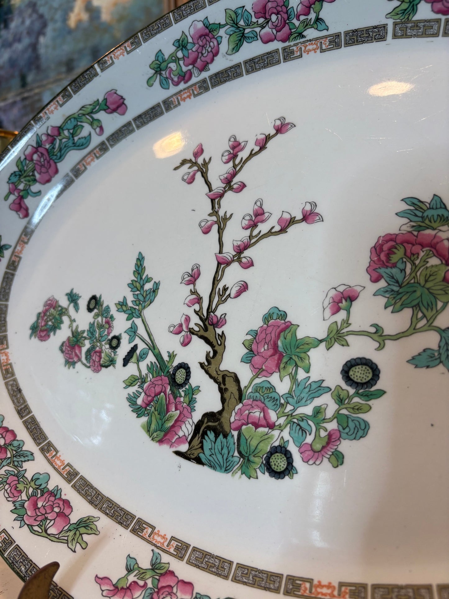Antique Indian Tree Platter by John Maddock & Sons