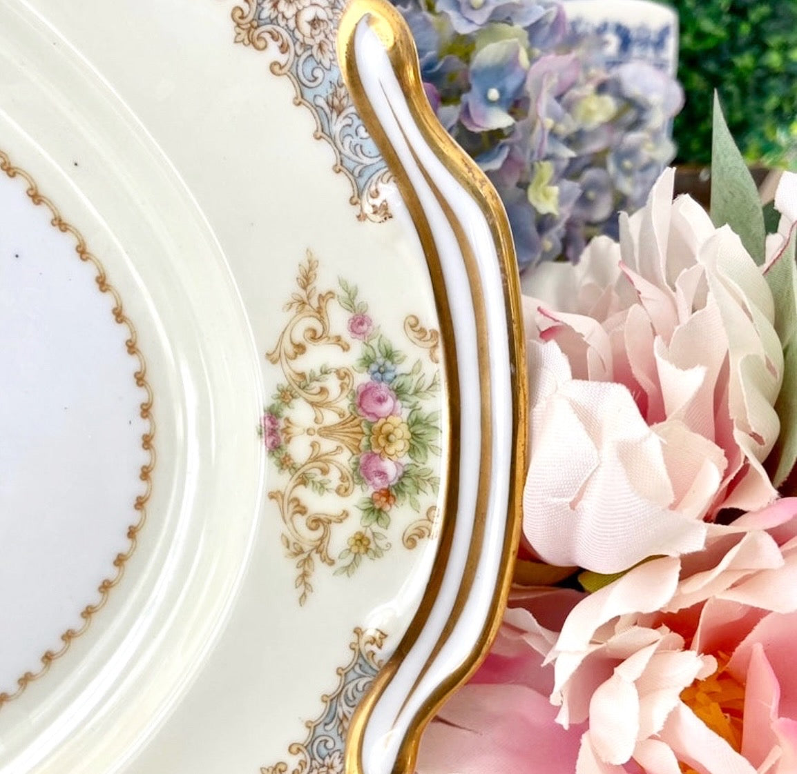 Stunning NORITAKE Occupied Japan Porcelain China oval platter with handles